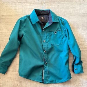 Stylish Teal Button-Down Kids Shirt